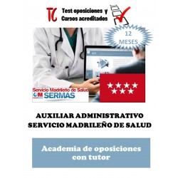 academia online oposiciones auxiliar administrativo servicio madrileño de salud