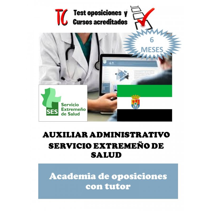 academia online oposiciones auxiliar administrativo servicio extremeño de salud