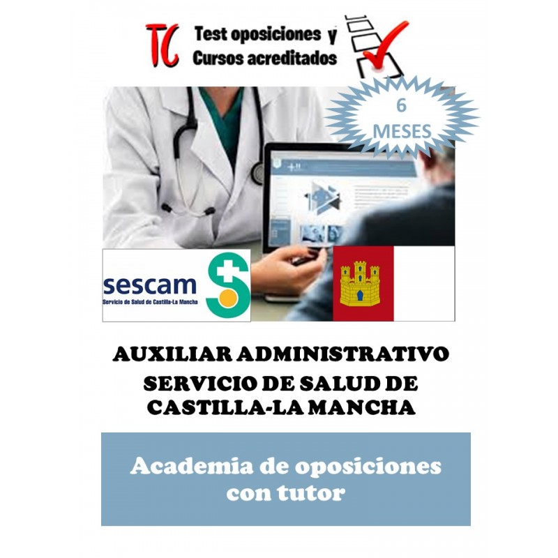 Descartar Experimentar escucha Academia Online Auxiliar Administrativo Salud Castilla La Mancha Duración 6  meses
